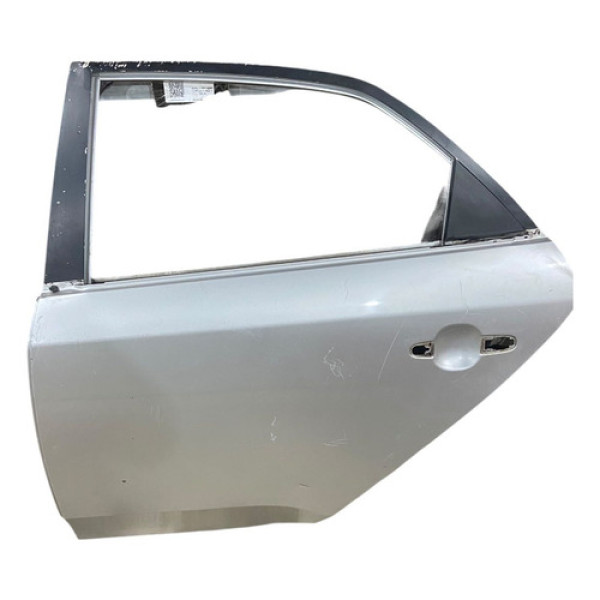 Porta Traseira Esquerda Cerato 2009 2010 2011 2013 C/detalhe Traseira Esquerdo Prateado