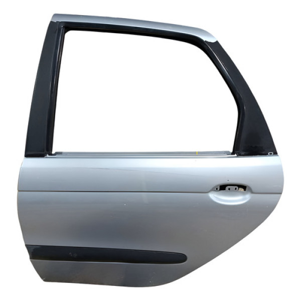 Porta Traseira Esquerda Renault Scenic 2001 A 2012 Traseira Esquerdo Prata