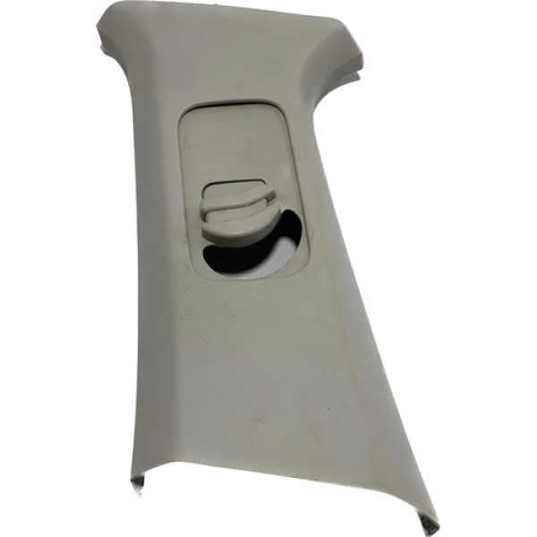 Moldura Coluna Central Esquerda Peugeot 308 2013 2014 S28 Cinza-claro