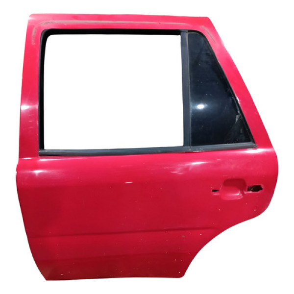 Porta Traseira Esquerda Volkswagen Gol G2 G3 G4 2000 A 2012 Traseira Esquerdo Vermelho