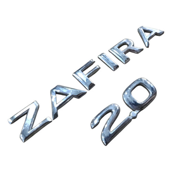 Emblema Letreiro Tampa Traseira Chevrolet Zafira 2003 A 2010 Prata