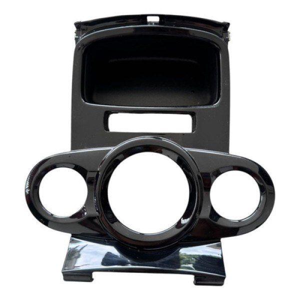 Moldura Botão Comando Ar Ford New Fiesta 2015 2016 2017 Preto