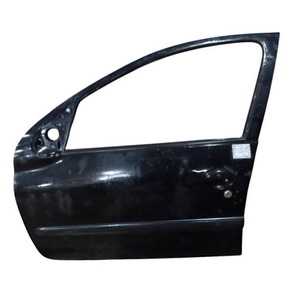 Porta Dianteira Esquerda Peugeot 206 207 2001/2013 C/detalhe Dianteira Esquerda Preto