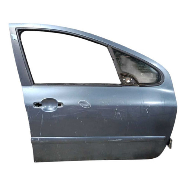 Porta Dianteira Direita Peugeot 307 2001 A 2012 C/detalhe Dianteira Direito Azul