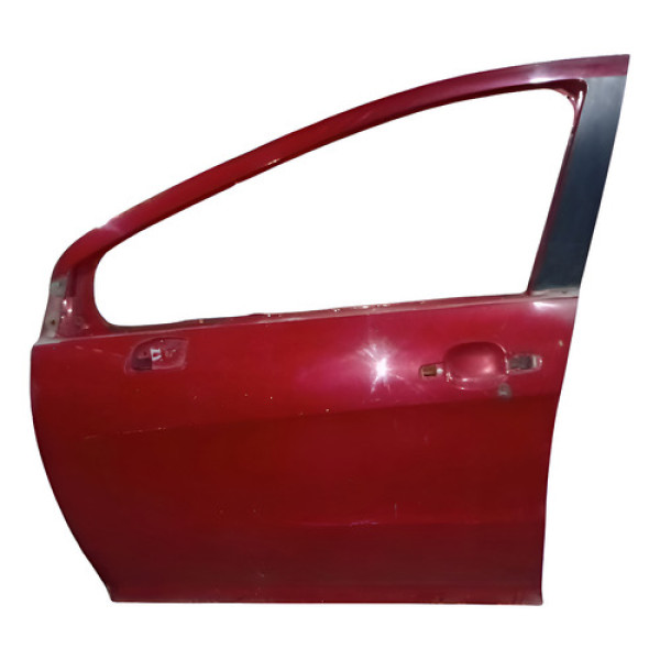 Porta Dianteira Esquerda Peugeot 308 2014 Original  Dianteira Esquerda Vermelho