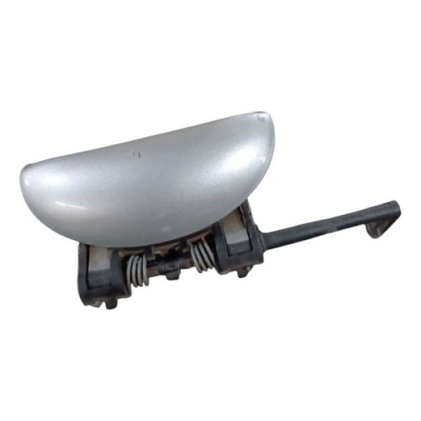 Maçaneta Externa Porta Dianteira Direita Peugeot 206 207 Prata Dianteira