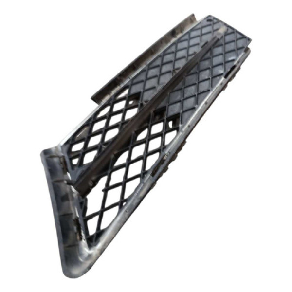 Grade Inferior Esquerda Parachoque Bmw 320i 2006 2007 Preto Esquerdo