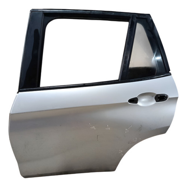 Porta Traseira Esquerda Bmw X1 2010 2011 2012 C/ Detalhe Traseira Esquerdo Prata