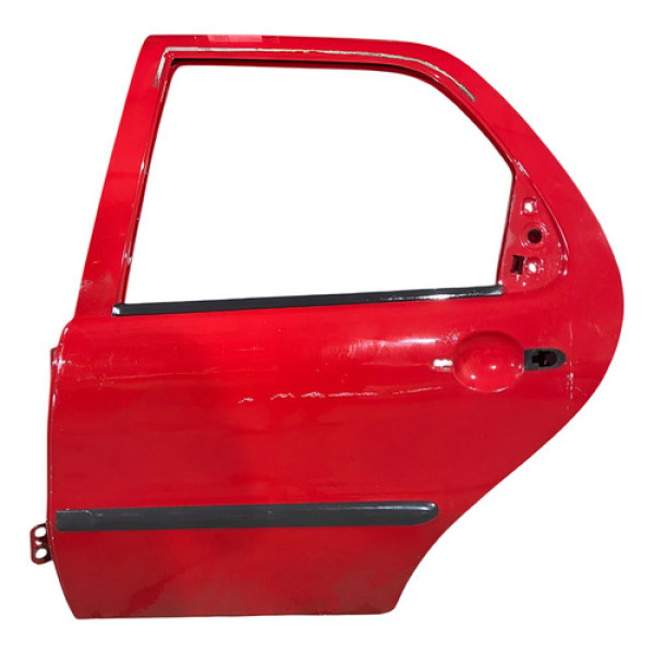 Porta Traseira Esquerda Fiat Palio Celebration 2007 A 2013 Traseira Esquerda Vermelho