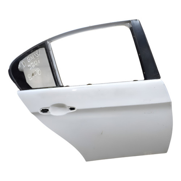 Porta Traseira Direita Bmw 320i 2007 A 2011 Traseira Direito Branco