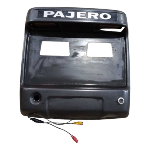 Moldura Luz Placa Pajero Full 2001 A 2005 Mr387983 Preto