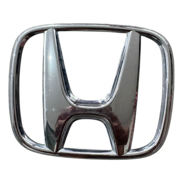 Emblema H Grade Dianteira Honda Civic 2007 Original Detalhes Cinza