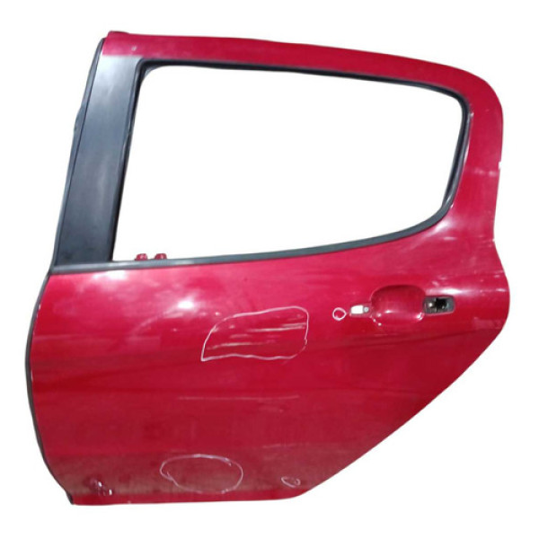 Porta Traseira Esquerda Peugeot 308 2012 A 2016 C/detalhe Traseira Esquerdo Vermelho