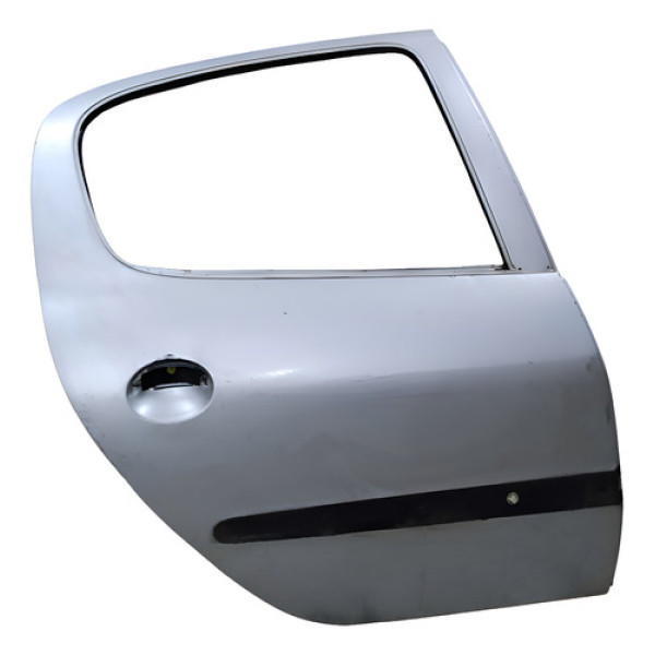 Porta Traseira Direita Peugeot 206 207 2005 A 2012 Traseira Direito Prata
