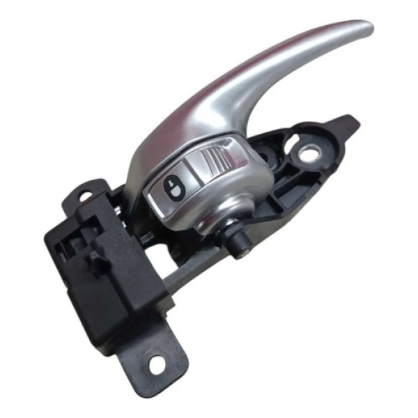 Maçaneta Interna Porta Dianteira Direita Fiat Toro 2017 2023 Prata Dianteira