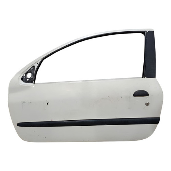 Porta  Dianteira Esquerda Peugeot 206 2portas 2000 A 2008 Dianteira Esquerdo Branco
