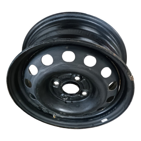 Roda De Ferro Aro 14 Honda Civic Fit 2001 A 2006 Preto