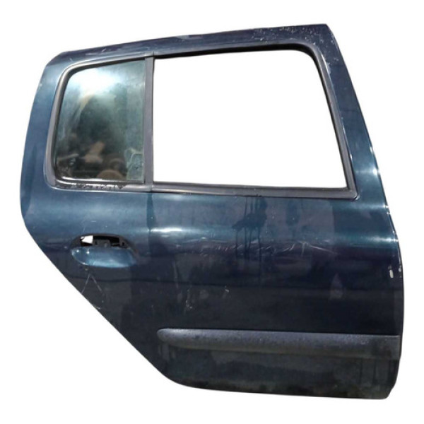 Porta Traseira Direita Renault Clio 2000 A 2008 Original Traseira Direito Verde