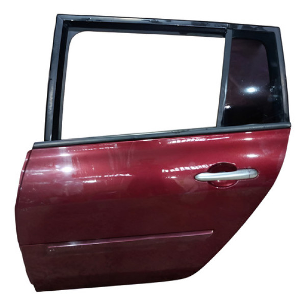 Porta Traseira Esquerda Renault Megane Grantour 2007 A 2013 Traseira Esquerdo Vermelho