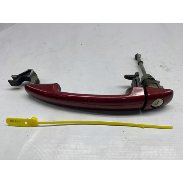 Maçaneta Externa Dianteira Esquerda Peugeot 308 Cx322 Vermelho