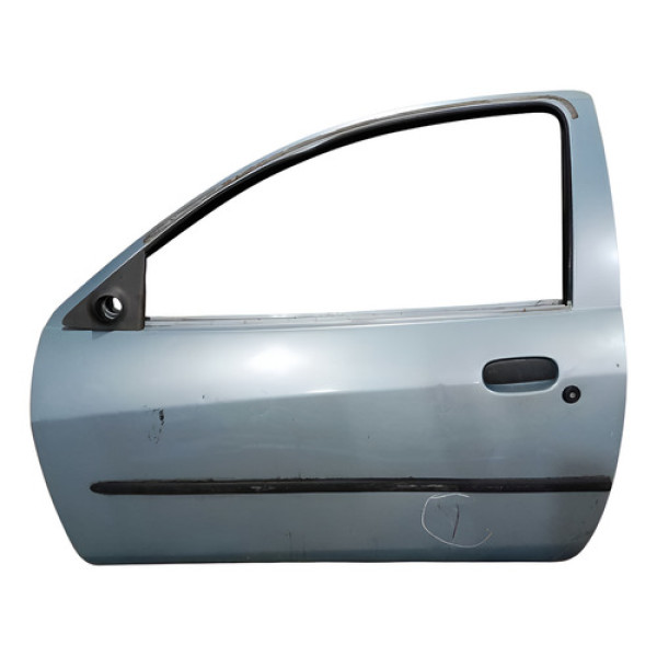 Porta Esquerda Ford Ka 1997 A 2007 C/detalhe Dianteira Esquerdo Azul