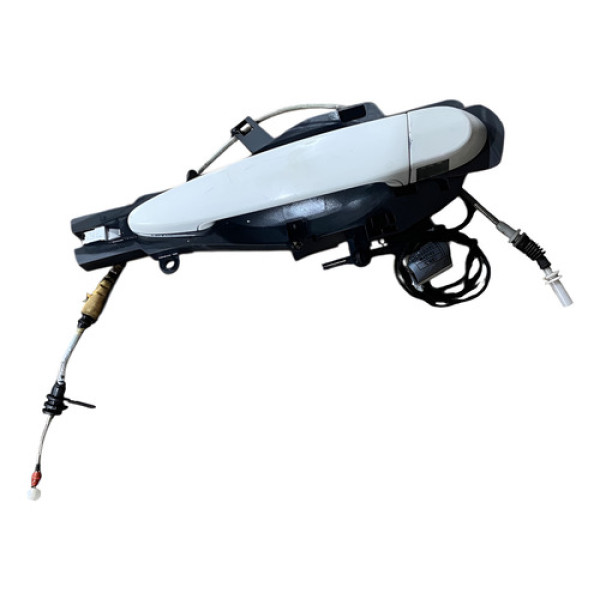 Maçaneta Externa Da Porta Traseira Esquerda Bmw 320i 2008 Branco Traseira