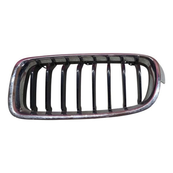 Grade Parachoque Radiador Direito Bmw X3 2017 A 2020 Preto Cromado