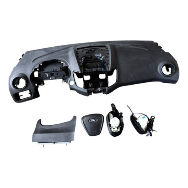 Kit Airbag New Fiesta 2015 2016 2017 2018 Nacional S/modulo Preto