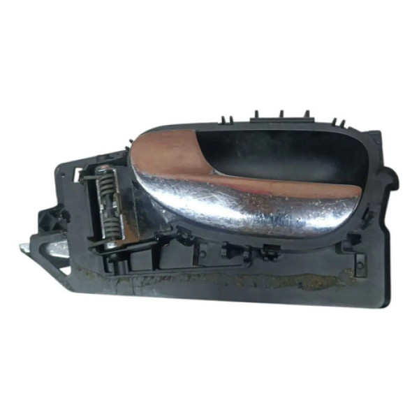 Maçaneta Interna Dianteira Esquerda Peugeot 307 2003 A 2012 Cromada Dianteira