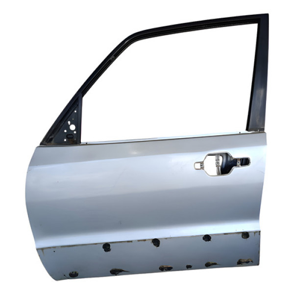 Porta Dianteira Esquerda Mitsubishi Pajero Full 2001 A 2007 Traseira Esquerda Prateado