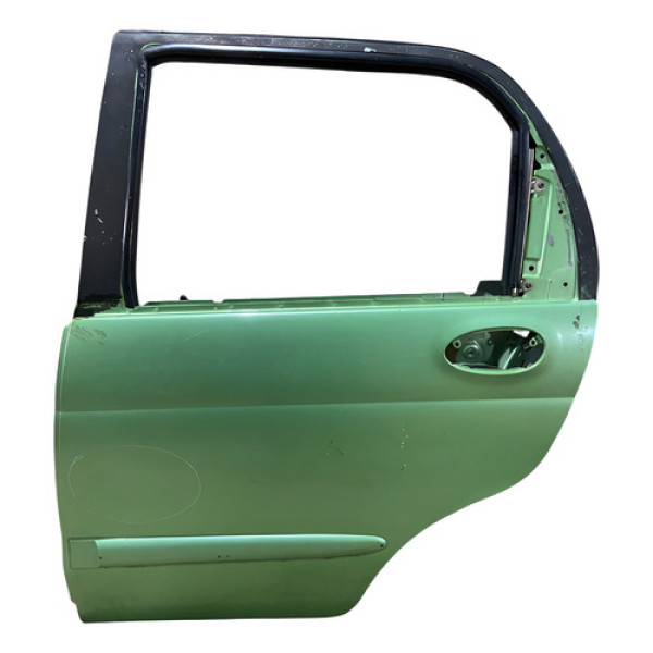 Porta Traseira Esquerda Chery Qq 2010 2011 C/detalhe Traseira Esquerdo Verde