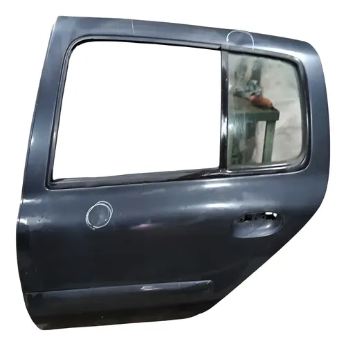 Porta Traseira Esquerda Renault Clio 2001 A 2010 C/detalhe Traseira Esquerdo Azul-marinho